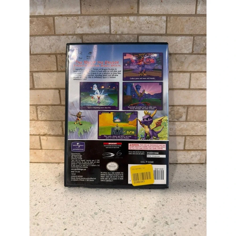 Spyro Enter The‎ Dragonfly Nintendo GameCube Tested Complete CIB Platform